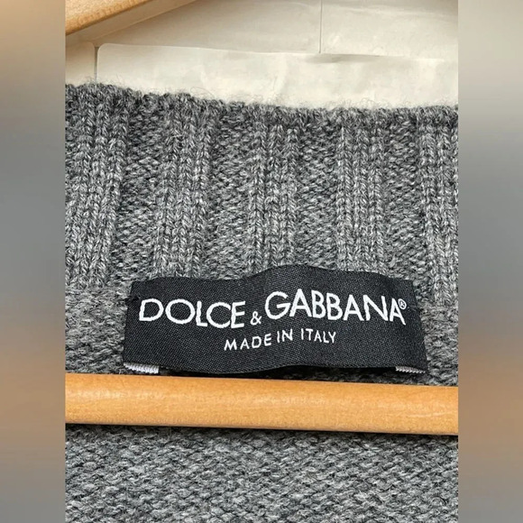 Dolce and Gabbana cashmere preppy aesthetic knitted cardigan 44/8 - Picture 7 of 17